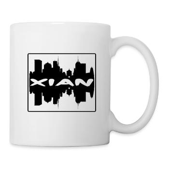 Xian Chine Skyline Silhouette Souvenir de voyage - Mug blanc - blanc - Droite