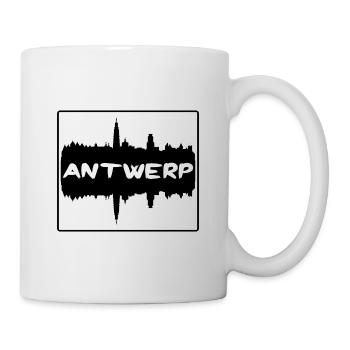 Anvers Belgique Skyline Silhouette Voyage Souvenir - Mug blanc - blanc - Droite