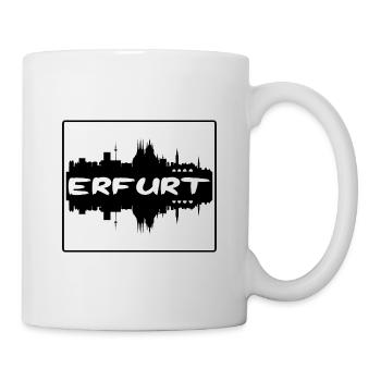 Erfurt Allemagne Skyline Silhouette Souvenir de voyage - Mug blanc - blanc - Droite