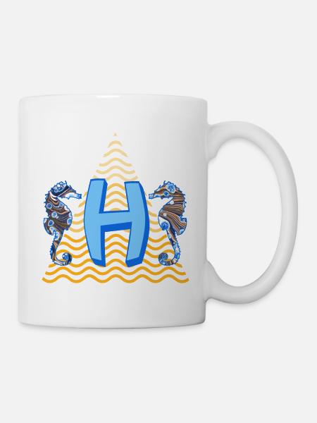 seepferdchen e 262 h - Tasse - Weiß