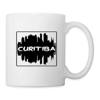 Curitiba Brazil Skyline Silhouette Travel Souvenir - Mug - white - Right