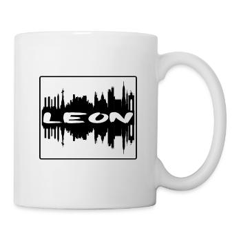 Leon Mexico Skyline Silhouette Travel Souvenir - Mug - white - Right