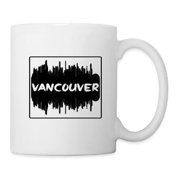 Vancouver Kanada Skyline Silhouette Reise Souveni - Tasse - Weiß - Rechts
