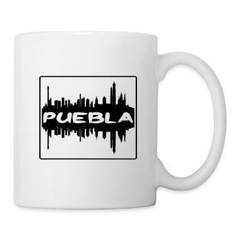 Puebla Mexique Skyline Silhouette Souvenir de voyage - Mug blanc - blanc - Droite