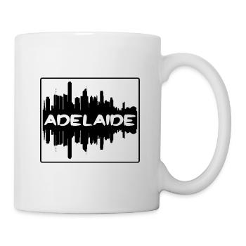 Adelaide Australien Skyline Silhouette Travel Souve - Tasse - Weiß - Rechts