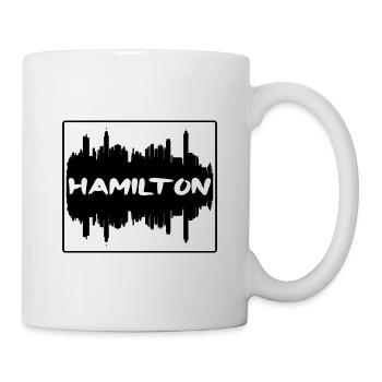 Hamilton Canada Skyline Silhouette Souvenir de voyage - Mug blanc - blanc - Droite