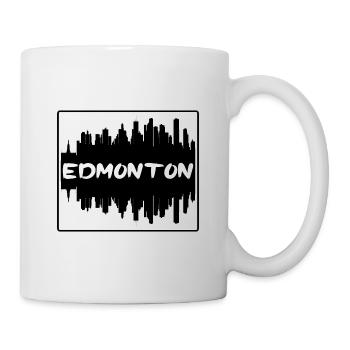Edmonton Canada Skyline Silhouette Souvenir de voyage - Mug blanc - blanc - Droite