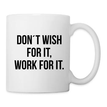 Je ne souhaite pas que cela fonctionne pour cela - Mug blanc - blanc - Droite