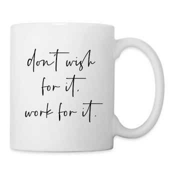 Je ne souhaite pas que cela fonctionne pour cela - Mug blanc - blanc - Droite