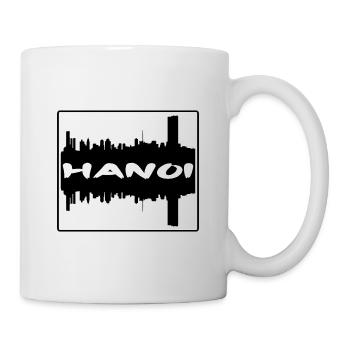 Hanoi Vietnam Skyline Silhouette Reise Souvenir - Tasse - Weiß - Rechts
