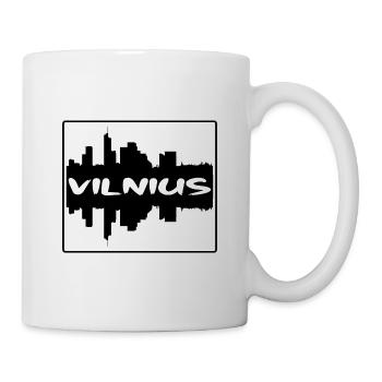 Vilnius Lithuania Skyline Silhouette Travel Souven - Mug - white - Right