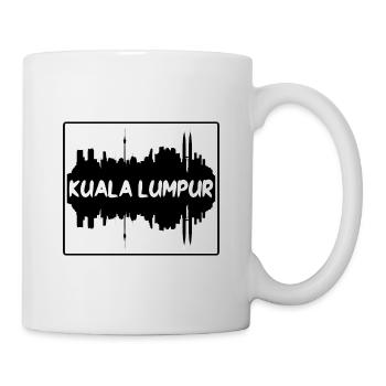 Kuala Lumpur Malaysia Skyline Silhouette Travel So - Mug - white - Right