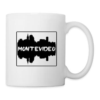 Montevideo Uruguay Skyline Silhouette Reisen Souve - Tasse - Weiß - Rechts