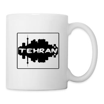 Tehran Iran Skyline Silhouette Travel Souvenir - Mug - white - Right
