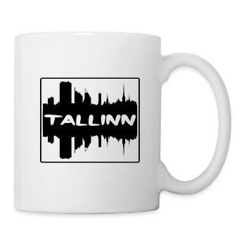 Tallinn Estonie Skyline Silhouette Souvenir de voyage - Mug blanc - blanc - Droite