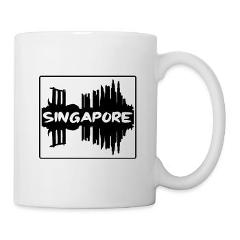 Singapour Singapour Skyline Silhouette Souv de voyage - Mug blanc - blanc - Droite