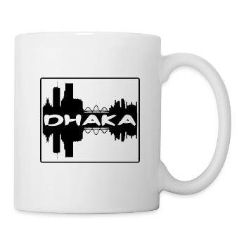 Dhaka Bangladesch Skyline Silhouette Reise Souveni - Tasse - Weiß - Rechts