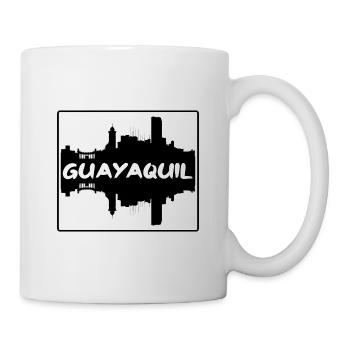 Guayaquil Equador Skyline Silhouette Travel Souven - Tasse - Weiß - Rechts