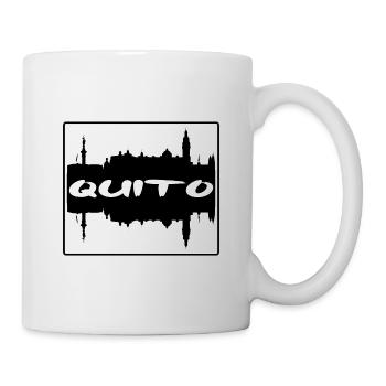 Quito Equador Skyline Silhouette Reisesouvenir - Tasse - Weiß - Rechts