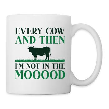 Chaque vache et puis je ne suis pas dans le mooood - Mug blanc - blanc - Droite