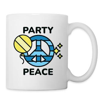 Paix du parti - Mug blanc - blanc - Droite