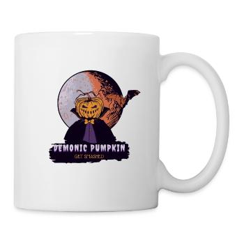Citrouille démoniaque - Mug blanc - blanc - Droite