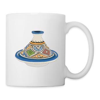 Tajine coloré - Mug blanc - blanc - Droite