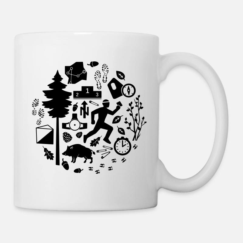 Course d’orientation [4] [Course d’orientation] [V] - Mug blanc - blanc