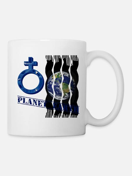 planet erde e 12 - Tasse - Weiß