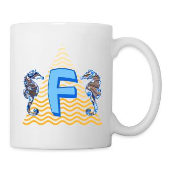 Hippocampe E 262 f - Mug blanc - blanc - Droite