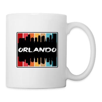Orlando Florida USA Skyline Silhouette Reisen Souv - Tasse - Weiß - Rechts