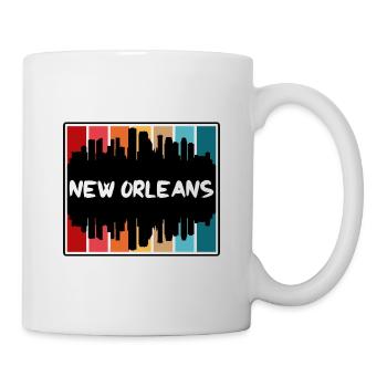 Nouvelle-Orléans Louisiane États-Unis Skyline Silhouette Trave - Mug blanc - blanc - Droite