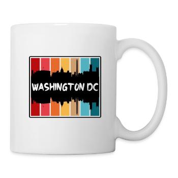 Washington Dc Washington Usa Skyline Silhouette Tr - Tasse - Weiß - Rechts