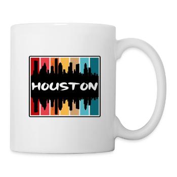 Houston Texas États-Unis Skyline Silhouette Travel Souven - Mug blanc - blanc - Droite
