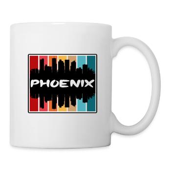 Phoenix Arizona États-Unis Skyline Silhouette Souv de voyage - Mug blanc - blanc - Droite