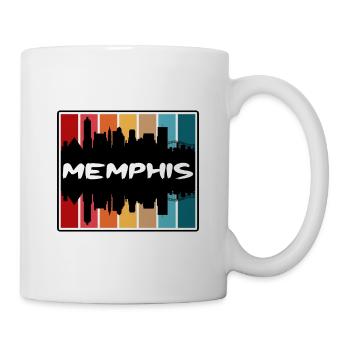 Memphis Tennessee États-Unis Skyline Silhouette Voyage So - Mug blanc - blanc - Droite