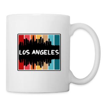 Los Angeles Californie États-Unis Skyline Silhouette - Mug blanc - blanc - Droite