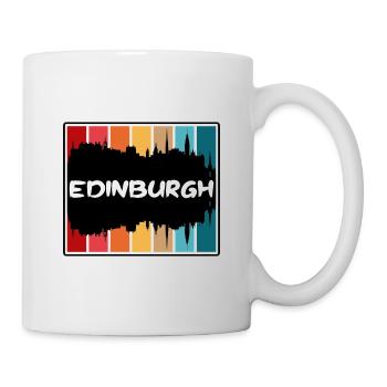 Édimbourg Écosse Skyline Silhouette Travel Souve - Mug blanc - blanc - Droite