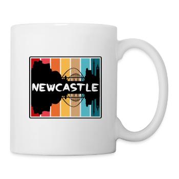 Newcastle England Skyline Silhouette Travel Souven - Mug - white - Right