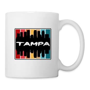 Tampa Florida Usa Skyline Silhouette Travel Souven - Mug - white - Right