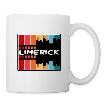 Limerick Irland Skyline Silhouette Reise Souveni - Tasse - Weiß - Rechts