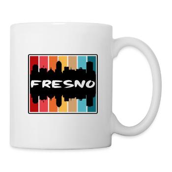 Fresno California Usa Skyline Silhouette Travel So - Mug - white - Right