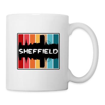 Sheffield England Skyline Silhouette Travel Souven - Mug - white - Right
