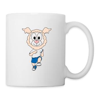 LAMA - ALPAKA - LAUFEN - JOGGEN - SPORT - Tasse - Weiß - Rechts