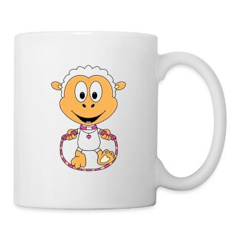 SCHAF - SPRINGSEIL - TIER - KIND - BABY - Tasse - Weiß - Rechts