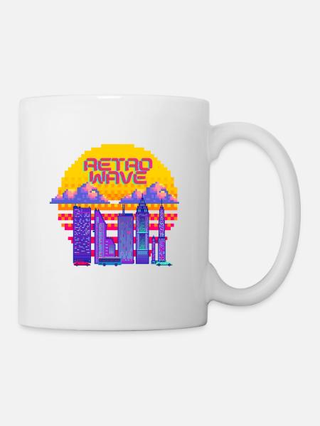 Retrowave - Mug blanc - blanc