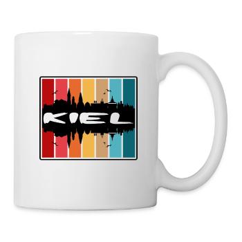 Kiel Germany Skyline Silhouette Travel Souvenir - Mug - white - Right