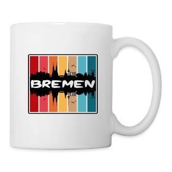Brême Allemagne Skyline Silhouette Souvenir de voyage - Mug blanc - blanc - Droite
