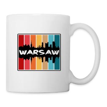 Warsaw Poland Skyline Silhouette Travel Souvenir - Mug - white - Right
