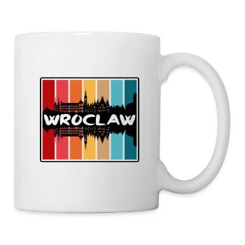 Breslau Polen Skyline Silhouette Reise Souvenir - Tasse - Weiß - Rechts